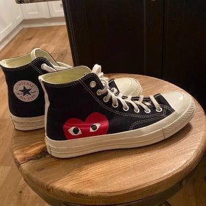 Converse Comme Des Garçon Black High Top Chuck Taylor